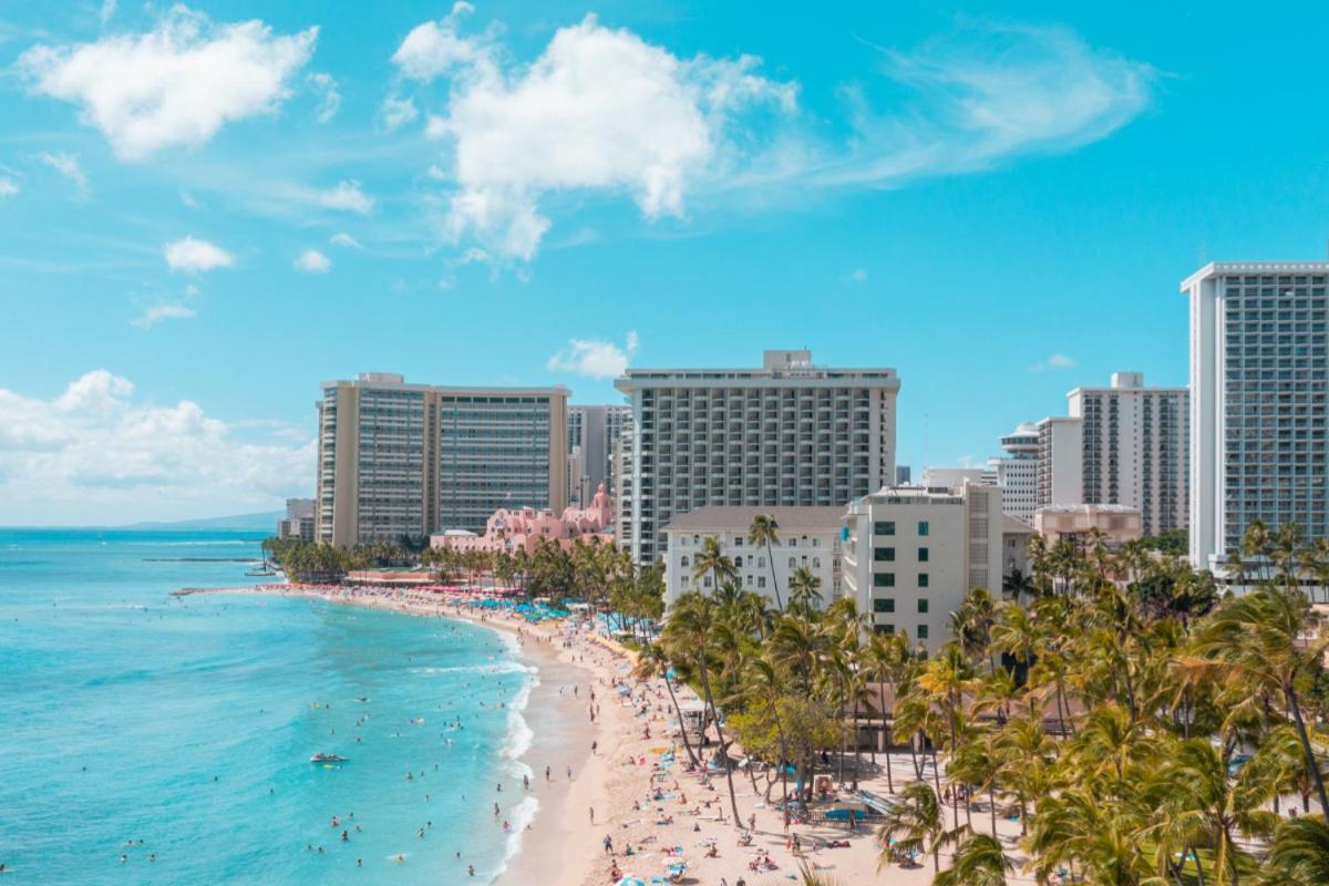 Renovated With City View At Aqua Palms Waikiki Honolulu Dış mekan fotoğraf